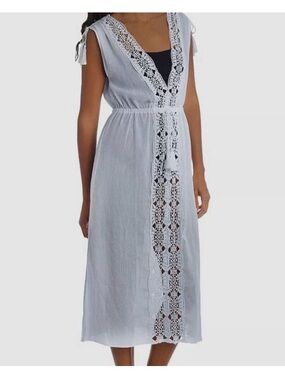 NWT La Blanca Sheer Resort Cover UpPosen